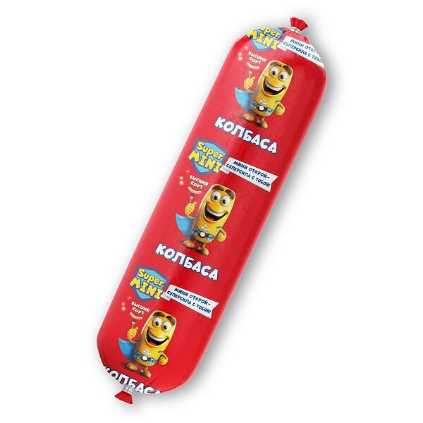 Колбаса Супер Мини вар в/с 0,25кг Белмит