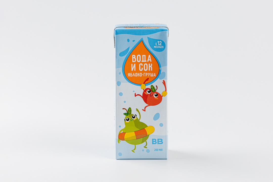 

Напиток сокосодержащий ВкусВилл Вода и сок яблоко, груша 200 мл