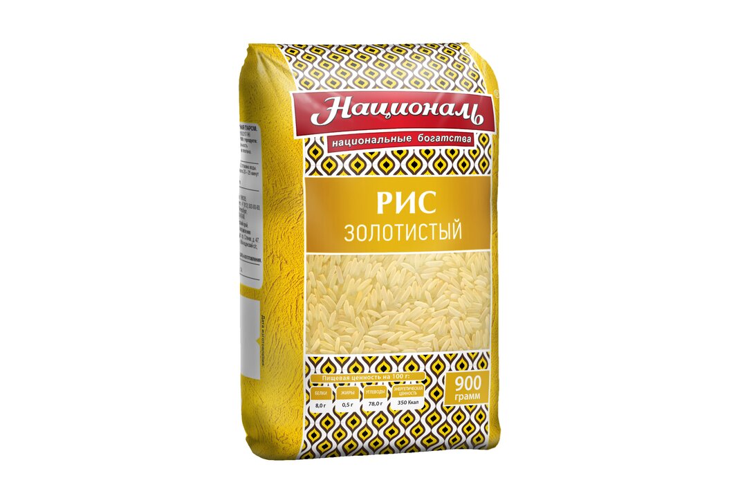 

Рис Националь Золотистый длиннозерный пропаренный 900 г