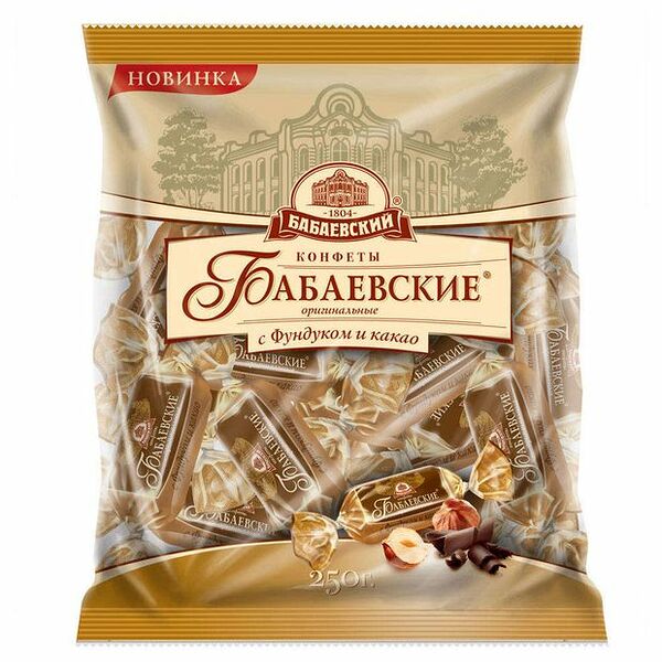 Конфеты Бабаевский с Фундуком и какао 200 г