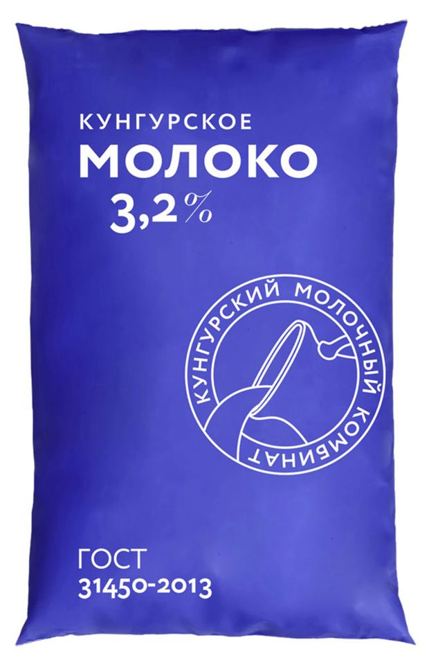 

Молоко МК Кунгурский 3.2% ф/п без змж 900 мл