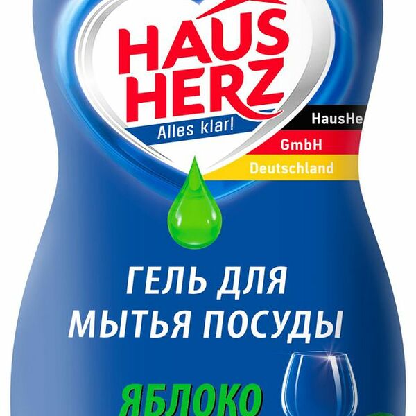Средство для мытья посуды Haus Herz Яблоко 450 мл