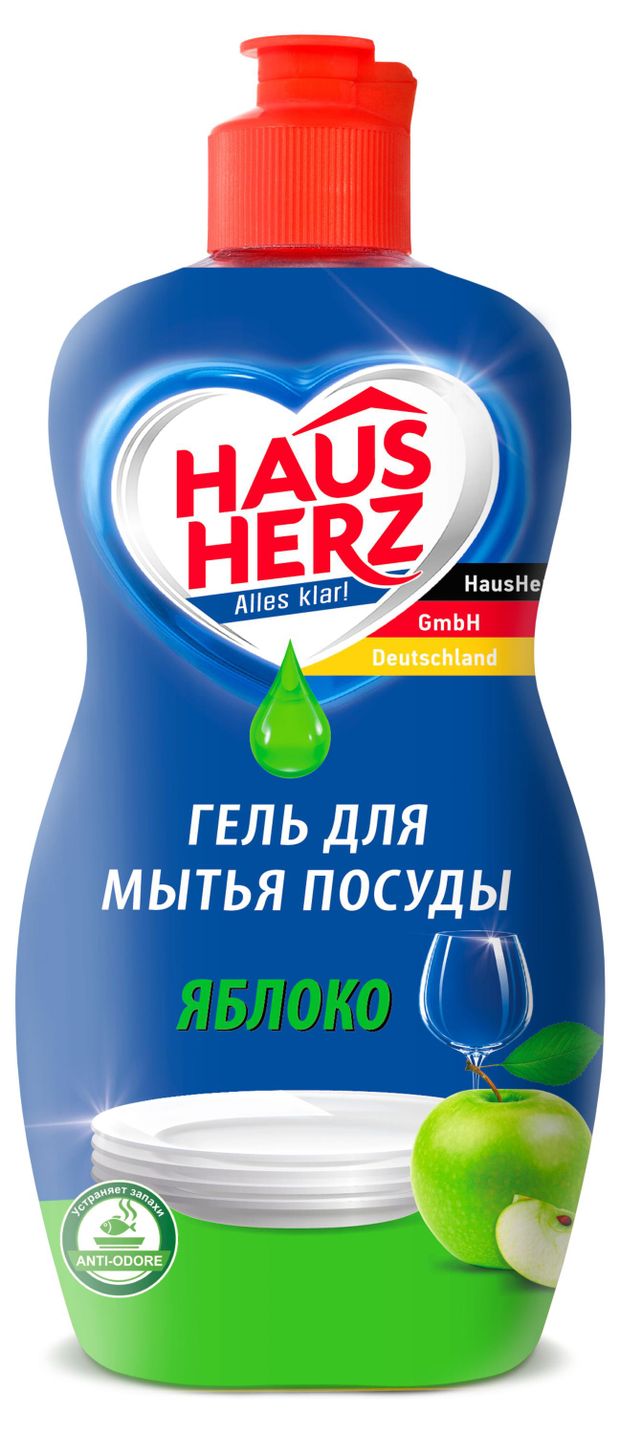 

Средство для мытья посуды Haus Herz Яблоко 450 мл
