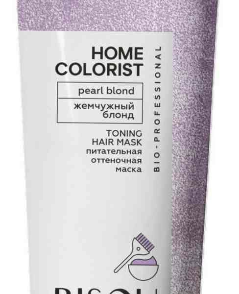 Оттеночная маска для волос питательная Bisou Home Colorist Жемчужный блонд 150 мл