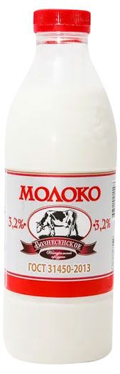 

Молоко пастеризованное Вознесенское 3.2% БЗМЖ 900 мл