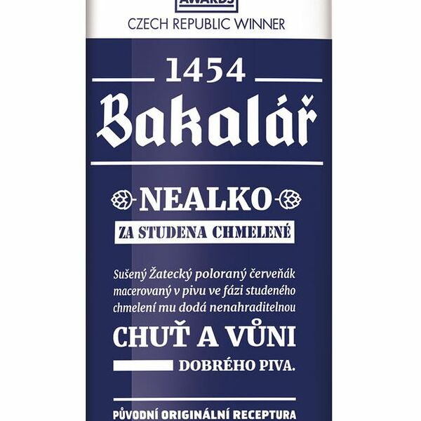 Пиво Бакалар Холодного охмеления безалкогольное светлое жестяная банка 500 мл