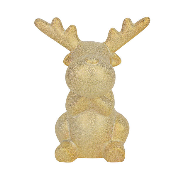 Сноу бум фигурка декоративная, 11х13,4см, керамика, цвет золотой