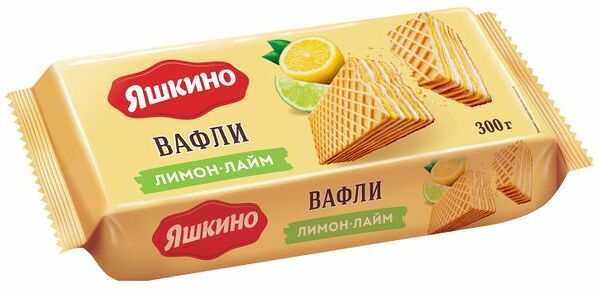 Вафли Яшкино лимон-лайм, 300г