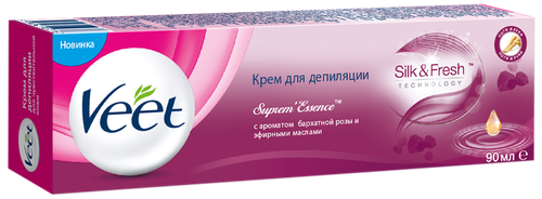 

Крем для депиляции Veet бархатная роза и эфирные масла 90 мл
