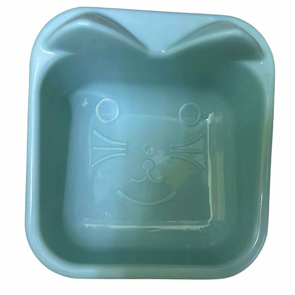 Миска квадрат голубая