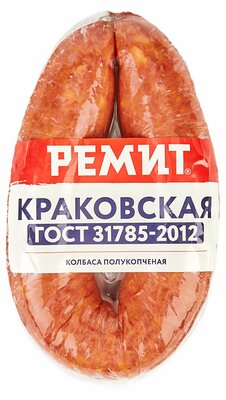 Колбаса полукопченая Ремит Краковская ГОСТ 350 г