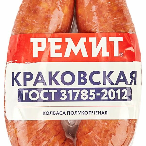 Колбаса полукопченая Ремит Краковская ГОСТ, 350 г