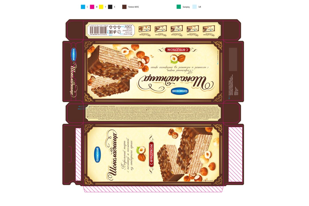 

Торт вафельный Коломенское Шоколадница с фундуком 230 г