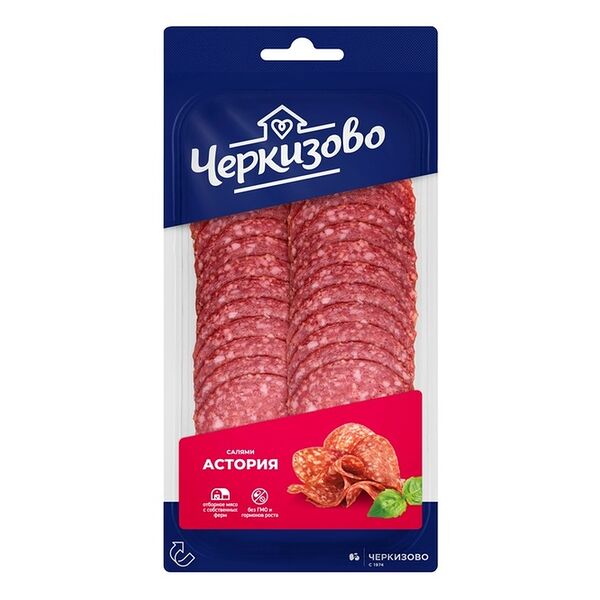 Салями сырокопчёная полусухая Черкизово Астория, нарезка 85 г