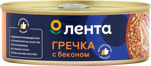 Каша гречневая Лента с беконом, 250г