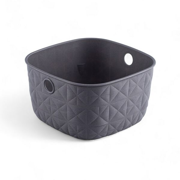 Корзина для хранения Curver Softex XS темно-серая 3 л, 19.4 x 19.4 x 11 см