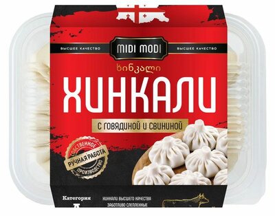 Хинкали Midi Modi с говядиной и свининой 520 г