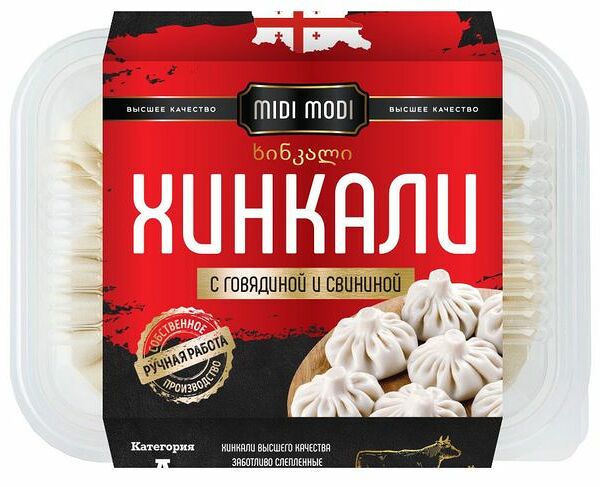 Хинкали Midi modi с говядиной и свининой 520 г
