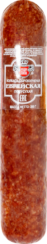 

Колбаса сырокопченая Велес Еврейская полусухая 200 г