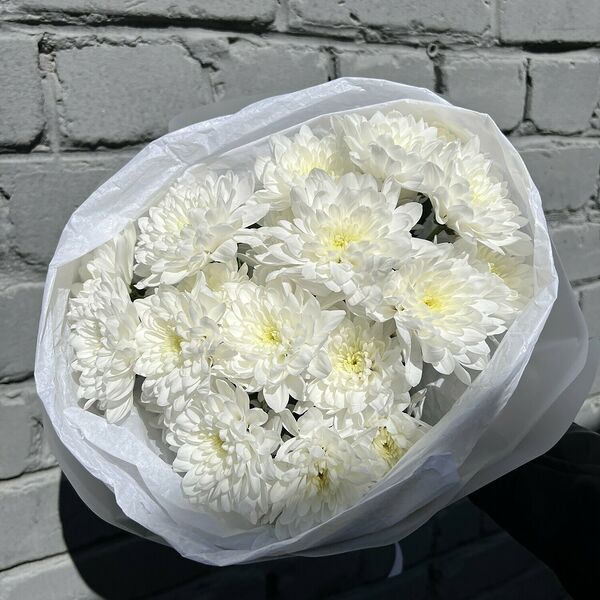 Букет белых хризантем