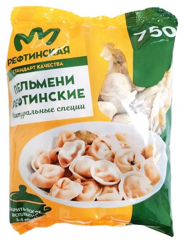 

Пельмени Рефтинская Птицефабрика 750 г