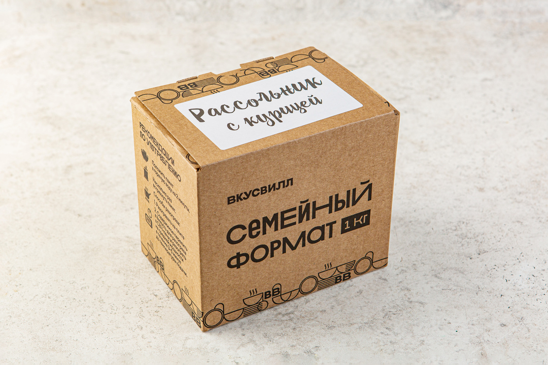 

Суп Рассольник с курицей 1 кг