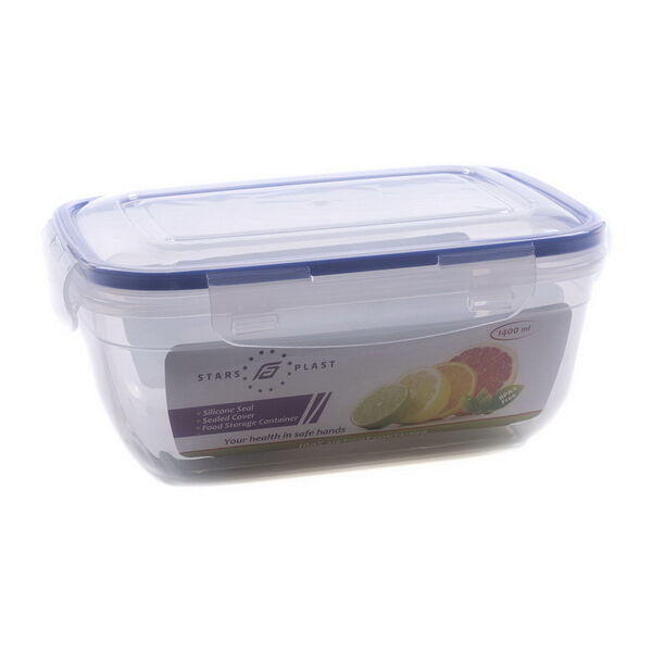 Контейнер для продуктов пластмассовый герметичный 1,4л (арт94068 код940687)