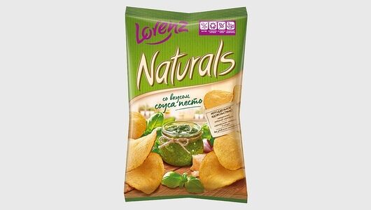 Чипсы картофельные Naturals cо вкусом соуса песто 100г