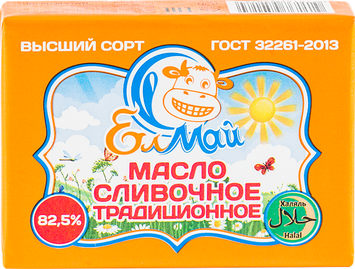 Масло сливочное Елмай Традиционное 82.5% 160 г