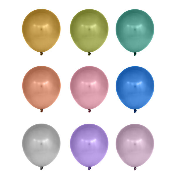 Fntastic шары воздушные 10шт, хром, 9 цветов, 12