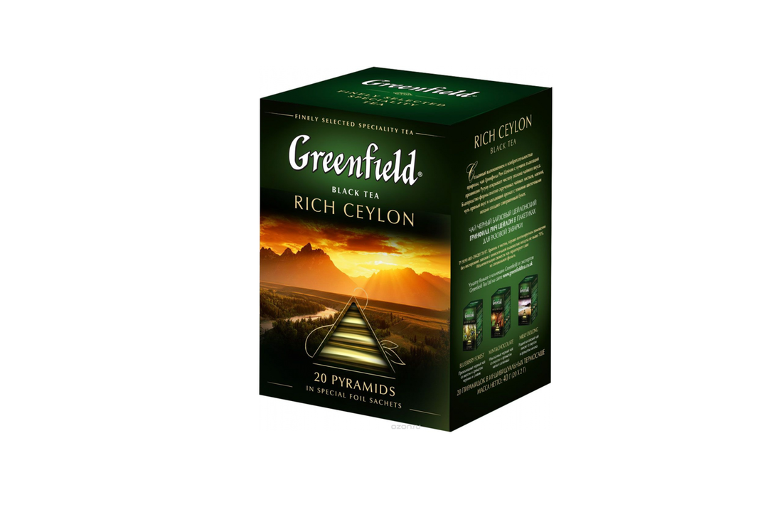 

Чай черный Greenfield цейлонский 20 шт х 2 г