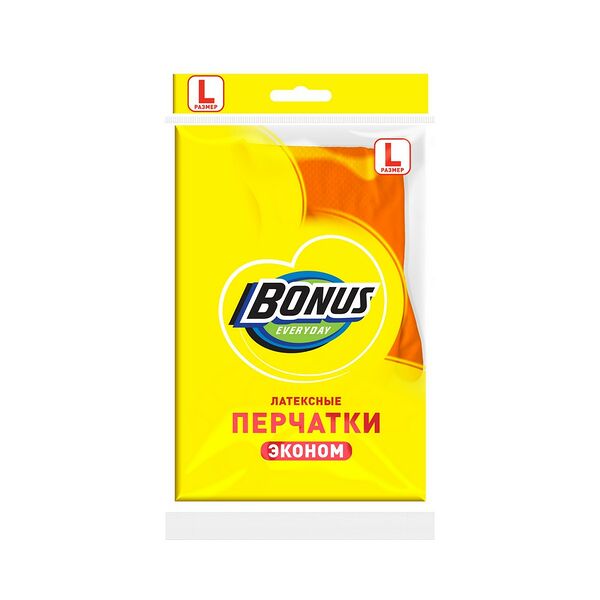 Перчатки латекcные Bonus Эконом L