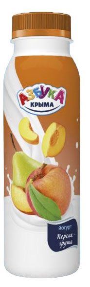 

Йогурт питьевой Азбука Крыма Персик-груша 1.5% 260 г
