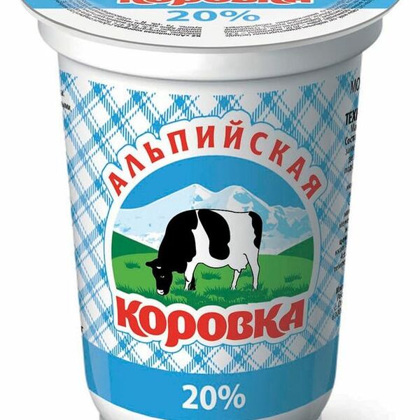 Продукт молокосодержащий Альпийская коровка 20%