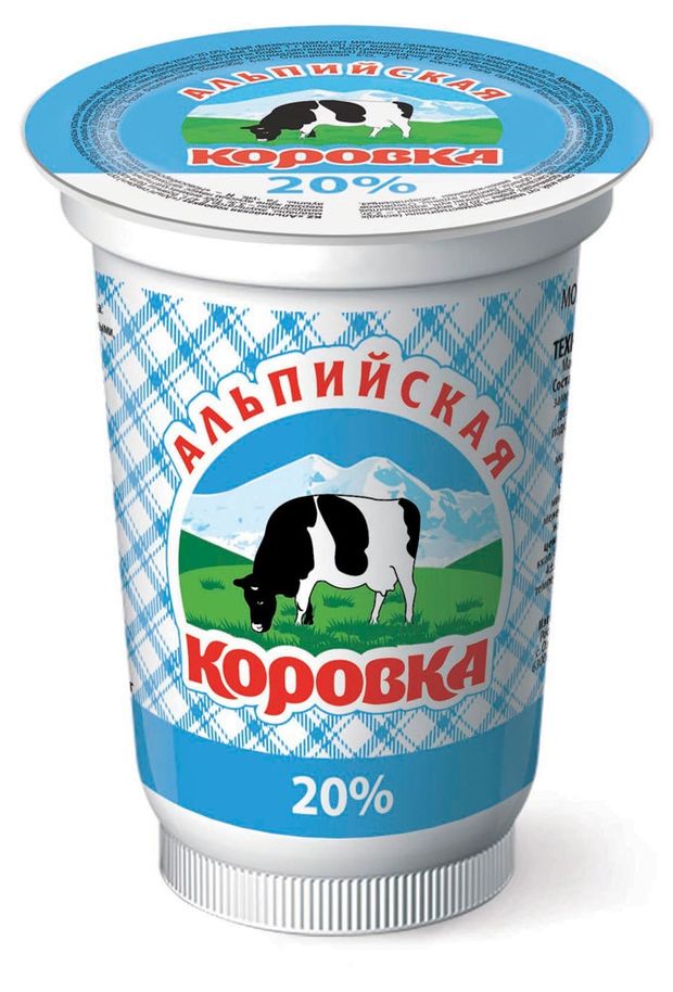 

Продукт молокосодержащий Альпийская коровка 20%