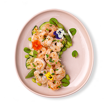 

Креветки Азбука Вкуса белоногие в маринаде с овощами 250 г