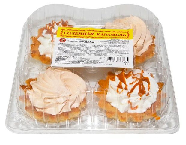 

Пирожное КОНФИ-ТЕРРА Лакомка карамельная, 190г