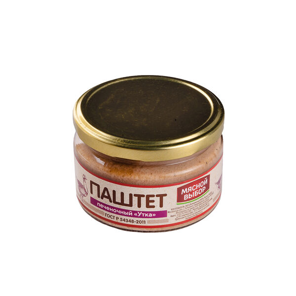 Паштет из печени Мясной выбор Утка