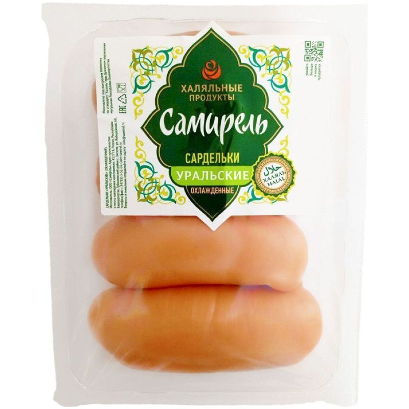 

Сардельки Самирель Уральские вареные вес