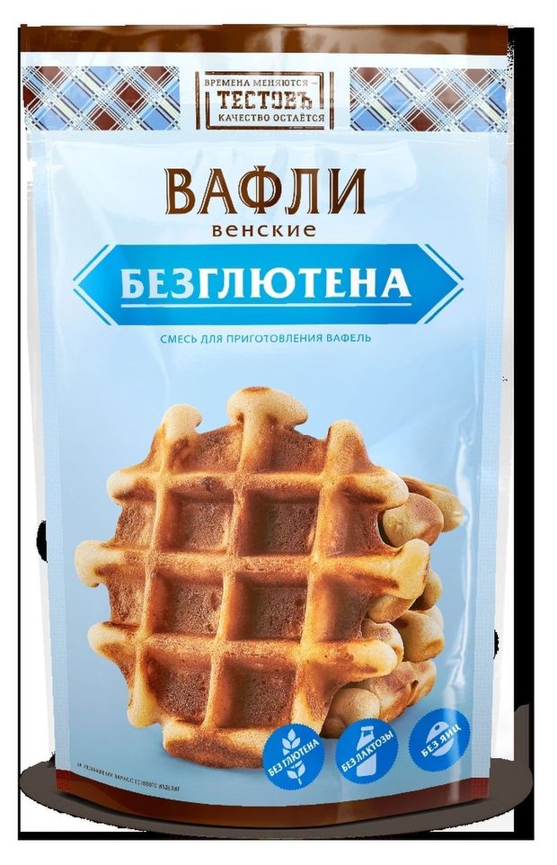 

Смесь для выпечки Тестовъ вафли венские без глютена 200 г