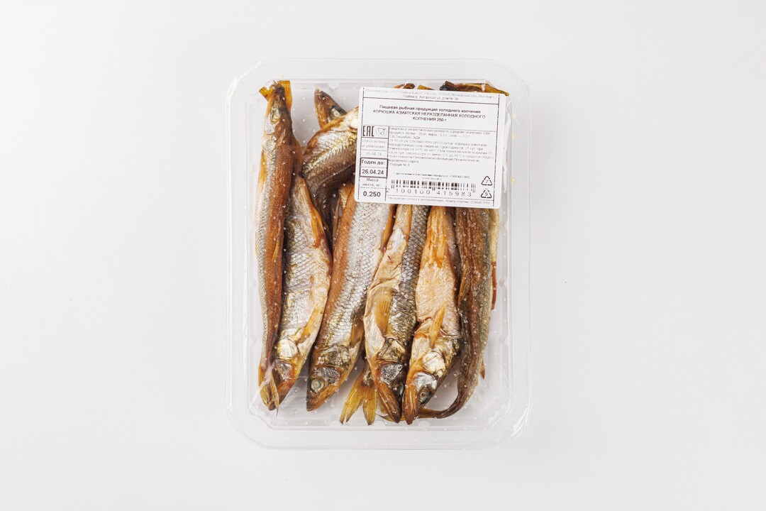 

Корюшка азиатская холодного копчения, 250 г