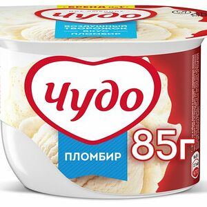 Десерт Воздушный Творожок Чудо, со вкусом пломбир 5,8%, 85 г