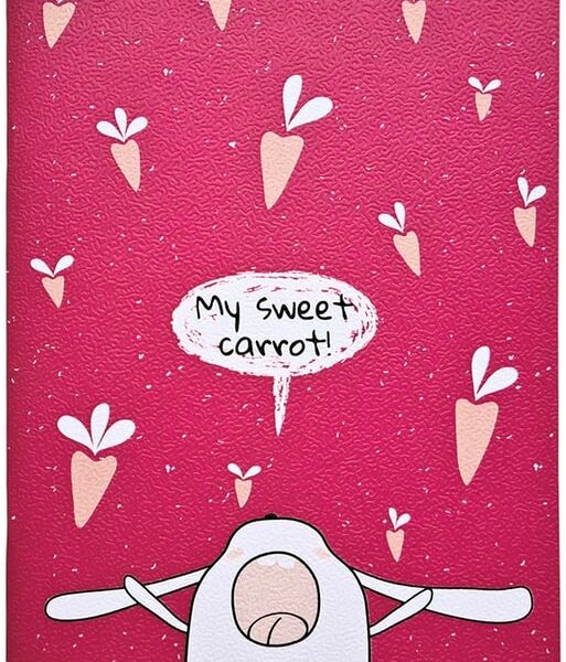 Блокнот Be Smart Bunny Морковки 105*140мм мягкий переплет клетка 32л