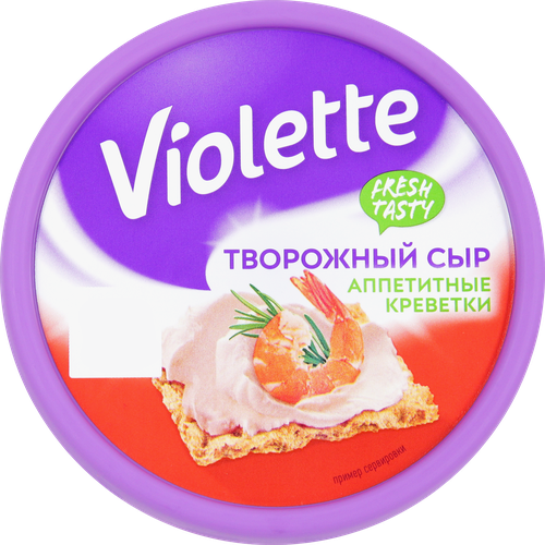

Сыр творожный Violette Аппетитные креветки 70% 140 г