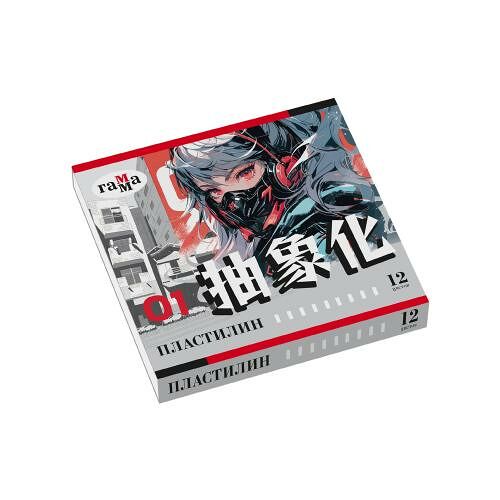 Пластилин Рельеф-центр цветные Гамма Аниме ММ со стеком 12шт