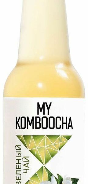 Напиток газированный Зелёный чай безалкогольный ТМ My komboocha (Май комбоча)