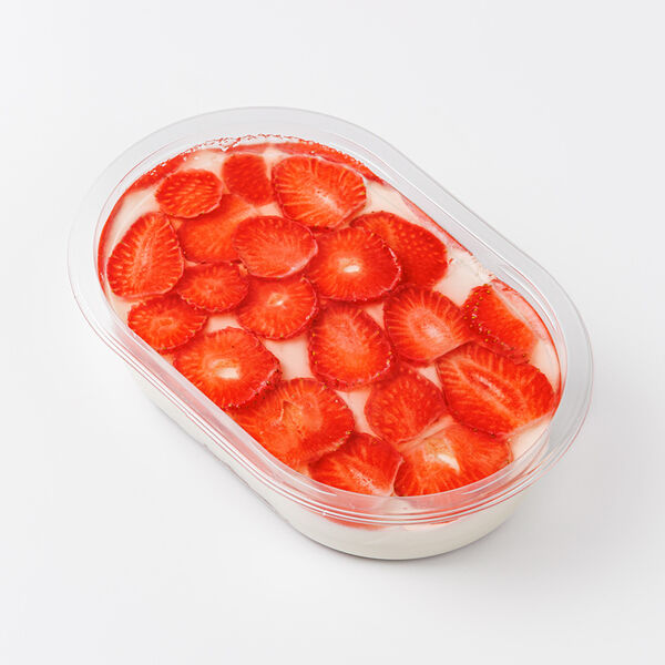 Торт-мини ВкусВилл Свежая клубника с сырным кремом 350г