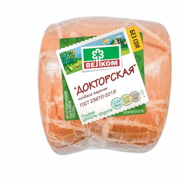 Колбаса вареная Докторская 