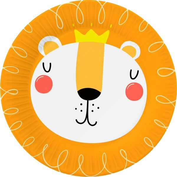 Набор бумажных тарелок ND Play Хэппи Зоо 18см 6шт