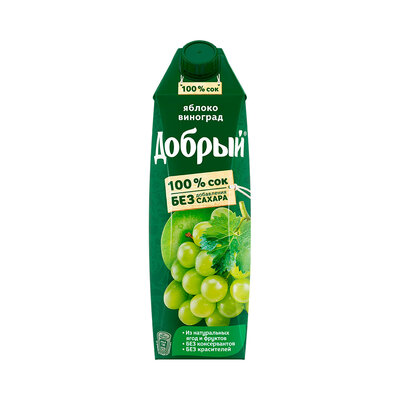 Сок Добрый яблочно-виноградный 